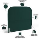 Ver imagem 4 de Cabeceira Cama Box King 195cm Orgânica Lanna W01 Bouclê Verde - Lyam Decor