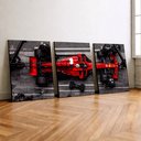 Ver imagem 2 de Kit3 Quadro Decorativo Formula Carro Automobilismo Esportivo 28x20cm