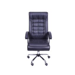 Cadeira Escritório Presidente Luxo Monique com mola e Relax Preta - 1