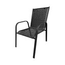 Ver imagem 2 de Kit 4 Cadeiras Roma em Alumínio Área Externa Preto