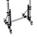 Ver imagem 3 de Suporte Profissional Djs Titanium Racks RL80 Para Periféricos Padrão 19" Com Rodas e Travas