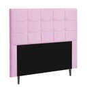 Ver imagem 1 de Cabeceira Solteiro Strass Jordania 100 CM Courino Rosa - D A Decor