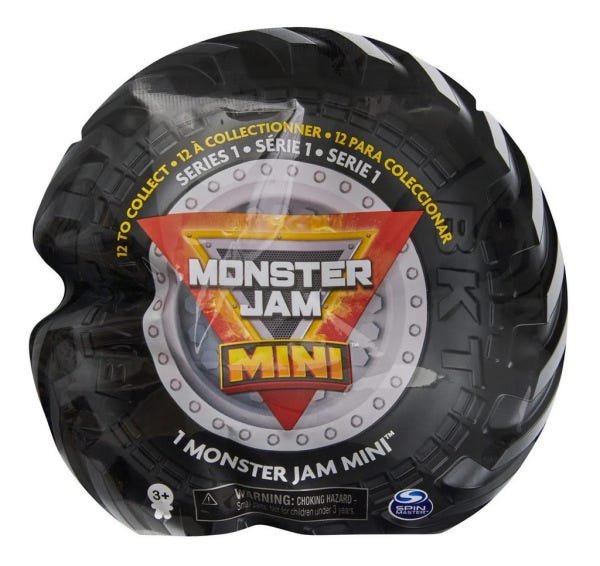 Kit com 3 Carros Surpresa - Monster Jam Mini de 5 cm - Sunny - 6