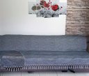 Ver imagem 3 de Capa manta sofá sala xalé preto mesclado jacquard 1,80x2,80