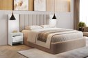 Ver imagem 1 de Painel Cama Box Casal Everest com 2 Mesa de Cabeceira Nh Rei de Casa Neve