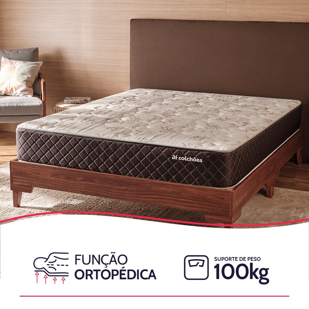 Colchão King Ortopédico D28 Molas Ensacadas a Vácuo 193x203cm Bf Colchões - 6