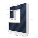 Ver imagem 4 de Conjunto para Banheiro Kappesberg Celeste 6 Peças Branco/azul 170cm