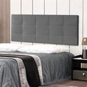 Ver imagem 1 de Cabeceira Painel Casal Queen 1,60m Roma Suede Cinza Dal Poz Estofados