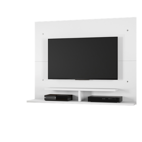Painel Sion Com Prateleira 02 Nichos Para TVs De Até 56 Polegadas JCM Moveis Branco