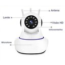 Ver imagem 3 de Câmera Ip Wi-fi 360° Visão Noturna Sensor Movimento Alarme