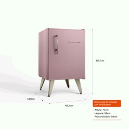 Frigobar Brastemp Retrô 76 Litros Rose Quartz - Bra08ho 110v - 4