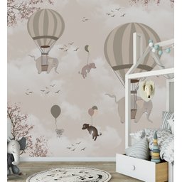 Papel de parede infantil para quarto de bebê balãozinho M² PP57 - 4