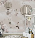 Ver imagem 4 de Papel de parede infantil para quarto de bebê balãozinho M² PP57