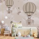 Ver imagem 2 de Papel de parede infantil para quarto de bebê balãozinho M² PP57