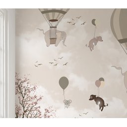 Papel de parede infantil para quarto de bebê balãozinho M² PP57 - 5