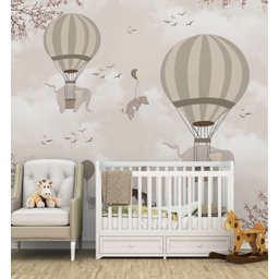 Papel de parede infantil para quarto de bebê balãozinho M² PP57 - 3