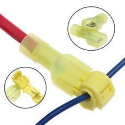 50un Conector Derivação T Amarelo 4 a 6mm Emenda Rápida - 6