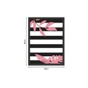Ver imagem 3 de Quadro 40x30cm Folha Rosa Moldura Preta