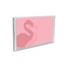 Quadro 20x30cm Flamingo Sombra Rosa Moldura Vidro - 2