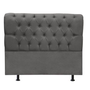 Cabeceira para Cama Box Casal 1,60 Cm Paris - Luxo House Cor:cinza Escuro