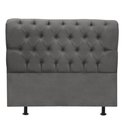 Ver imagem 1 de Cabeceira para Cama Box Casal 1,60 Cm Paris - Luxo House Cor:cinza Escuro