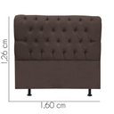 Ver imagem 3 de Cabeceira para Cama Box Casal 1,60 Cm Paris - Luxo House Cor:cinza Escuro