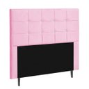Ver imagem 1 de Cabeceira Solteiro Strass Jordania 100 CM Suede Rosa - D A Decor