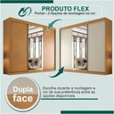 Ver imagem 2 de Guarda Roupa Garibaldi 3 Portas de Correr com Espelho Móveis Valverde Cinamomo