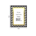 Ver imagem 3 de Quadro 40x30cm Frase de Inglês Happy Be Vidro