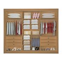Ver imagem 3 de Guarda Roupa Espelhado 3 Portas Gavetas Dubai D'doro Cinamomo