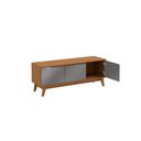 Ver imagem 4 de Rack Kappesberg 3 Portas Canela/chumbo 136cm