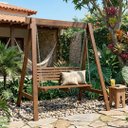 Ver imagem 2 de Balanço 2 Lugares Caribe Madeira Imbuia Maciça - Stain Imbuia