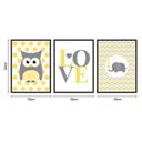 Ver imagem 4 de Quadro Infantil Coruja Love Elefante Moldura Preta