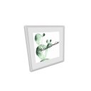 Ver imagem 4 de Quadro 4Pçs Campanula Rosa Folhas Cacto Vidro