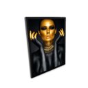 Ver imagem 2 de Quadro para sala 60x135cm Mulher Maquiagem Moldura