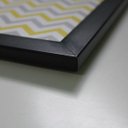 Ver imagem 4 de Quadro 40x30cm Love Cinza Amarelo Moldura Preta