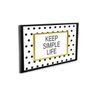 Quadro 20x30cm Frase Keep Simples Life Vidro - 2