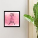 Ver imagem 1 de Quadro 25x25cm Mão Junta Mandala Moldura Vidro