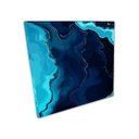 Ver imagem 3 de Quadro 90x80cm 2pçs Abstrato Azul Canvas