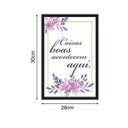Ver imagem 3 de Quadro 30x20cm Frase Coisas Boas Moldura Vidro
