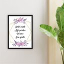 Ver imagem 1 de Quadro 30x22cm Frase Ho'oponopono Moldura Vidro