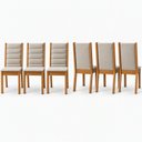 Ver imagem 2 de Kit 6 Cadeiras Estofadas para Mesa de Jantar Evelin