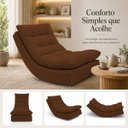 Ver mais imagens de Poltrona Balance Leve Balanço Linho Premium Easy Clean Luxo para Sala Quarto Conforto Relaxante