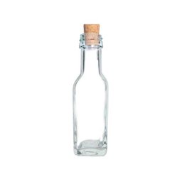 Kit 10 Garrafinhas de Vidro Whisky 20Ml com Tampas de Rolha 8,5cm - 4