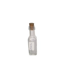Kit 10 Garrafinhas de Vidro Whisky 20Ml com Tampas de Rolha 8,5cm - 2