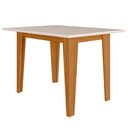 Ver imagem 1 de Mesa de Jantar Tampo sem Vidro 4 Lugares 120x90 cm Kate Freijo Off White Poliman