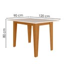Ver imagem 2 de Mesa de Jantar Tampo sem Vidro 4 Lugares 120x90 cm Kate Freijo Off White Poliman