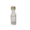 Kit 200 Garrafinhas de Vidro Whisky 20Ml com Tampas Aluminio Dourada 8,5cm - 2