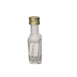 Kit 200 Garrafinhas de Vidro Whisky 20Ml com Tampas Aluminio Dourada 8,5cm - 2 Kit 200 Garrafinhas de Vidro Whisky 20Ml com Tampas Aluminio Dourada 8,5cm - 2