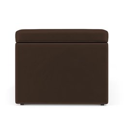 Calçadeira Baú Navi 160 para Cama Queen N-027 Veludo Marrom Chocolate Aradecor - 4